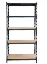 Etagère bois/métal - H.180 x L.90 x P.40 cm à 19,90€