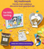 50% korting op geselecteerde cadeaus bij Hallmark