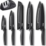 Knife Set, 5 Pieces Kitchen Knives Set with Healthy Anti-Rust Coating