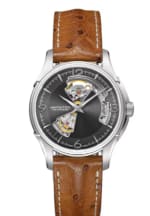 Montre Hamilton Jazzmaster Open Heart en cuir à 1.145€