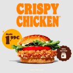 Crispy Chicken Burger King por 1.99€