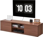 VEVOR Mueble de TV en la Pared 152 x 39 x 36 cm con Estante Ajustable por 66€