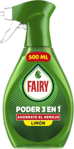 2 botes Fairy Poder Sin Remojo Limón Spray Antigrasa, 500ml por 7.79€