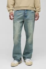 BoohooMAN Relaxed Flared Jeans for £6.80 with code