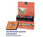 Van Bleiswijck aquarel twinmarkers (60 stuks) voor € 5,95 bij Action