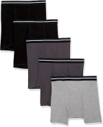 Amazon Essentials Men's Cotton Boxers (Pack of 5, Size M) – £4.26