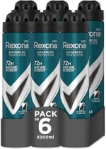 6 desodorantes Rexona Aerosol Protección Avanzada 72h 200 ml por 9,66€