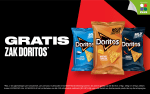 Gratis 2 zakken Dorito’s na cashback via hashting