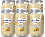 Nutribén Potitos Melocoton Pera y Platano Desde 6 Meses Pack de 6 x 235gr por 5.95€