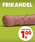 1 Frikandel voor €1 bij Kwalitaria