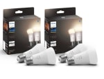 Philips Hue White E27 lamp 4-pak 4x1055lm voor 34,97 euro bij Amazon