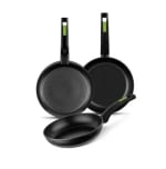 Monix green set 3 sartenes 18, 22 y 26 cm antiadherentes aluminio forjado por 23,54€