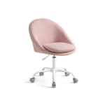 Songmics Silla de Oficina en Casa de Algodón y Lino Rosa Jalea por 46.99€