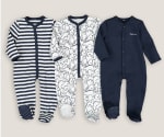 Lot de 3 pyjamas 1 pièce en coton à 13,19€