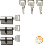 Nemef Veiligheidscilinder met Gevarenfunctie 6 Sleutels Set van 3 voor €44,99 bij Bol