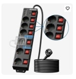 DEWENWILS Stekkerdoos met 6 stopcontacten voor €22,99 bij Joybuy