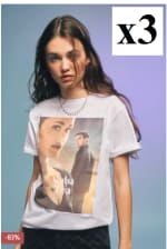 3 Camisetas gráficas para Mujer Springfield por 5.98€