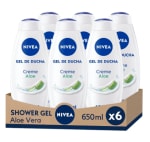 NIVEA Pack Ahorro Shower Gel Ducha Aloe Vera 6 x 650ml por 13.98€