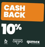 10% cashback op producten van Bo-camp, Crespo of Gimex bij besteding vanaf €25