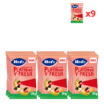 Hero Kids corazones de plátano y fresa desde 3 años bolsa 30 g x 9 bolsas por 1.99€