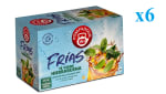 6 x Pompadour | Té Verde Hierbabuena Agua Fría 20 bolsitas por 10.16€