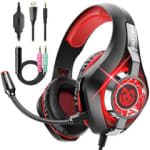 Cascos Gaming 3D, Micrófono Cancelación Ruido, Compatibles PS4/PS5/Xbox/PC a 9.99€