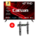 Combo Smart TV LED43" Caixun FHD Roku+Soporte de Pared Fijo Fiddler $165.990 abc, Cl