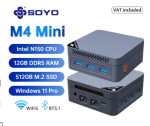 SOYO Mini PC M4 Mini Intel Twin Lake N150 Windows 11 Pro 12GB DDR5 512GB por 103,75€