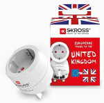 Skross Europa naar Groot Brittannië Reisadapter - Geaard - voor €2,21 bij Amazon