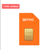 Simyo 400 min/sms + 15 GB - 5G - Sim Only - 2 jaar voor €4,33 pm ( dmv cashback)