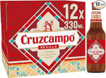 Cruzcampo Spanish Lager, Premium Andalusian Beer, 4.4% ABV, 12 x 330ml, Authentic Cri