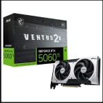 Carte graphique MSI GeForce RTX 5060 Ti VENTUS 2X OC PLUS à 319,90€