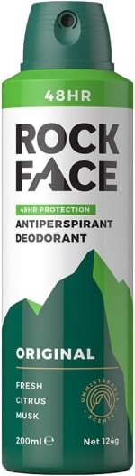 Rock Face Antiperspirant Deodorant for Men – 200ml Spray – £1.29