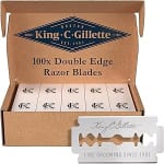 King C Gillette Men's Double Edge Safety Razor Blades, 100 Blades - £9.49 / £8.49 S&S