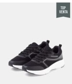 Zapatillas deportivas running de mujer TEX color negro por 9.99€