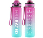 QLUR Botella Agua 1 Litro Pajita Antiderrame por 11,99€