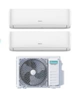 Climatiseur Bi-Split Hisense Hi-Comfort 12+12 BTU R-32 Wi-Fi intégré à 795,24€