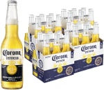 24 botellines Corona Cerveza, 33 cl, Cerveza Lager Ligera y Refrescante por 18.62€