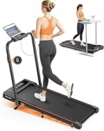 6 en 1 Cinta de Correr Plegable, 9% Inclinación, 12KM/H, 2.5HP por 156.38€
