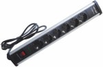 F BRIGHT 1002650 Regleta de 6 enchufes tomas con 2 USB integrados por 12.91€
