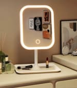 Espejo de tocador de diseño único, espejo de maquillaje con luz LED por $932