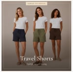 10% korting op travel shorts bij Stretchshop