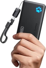 INIU 45W Fast Charging Power Bank, 40% Smaller 10000mAh with Detachable Cable - Disco
