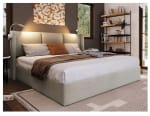 Lit coffre 160x200 cm MODERNLUXE coloris beige à 226,99€