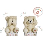 Gipsy Peluche Osito Cu-cu Interactivo con Sonido 25 cm Blanco por 19.90€