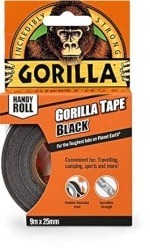 Gorilla Tape Handy Roll Black 9m £2.80