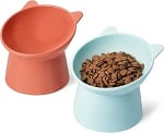 Amazon Basics 2 Comederos elevados para Gatos por 5.38€
