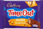 Cadbury Timeout Orange 6-Pack £0.90 Chocolate Wafer Bars