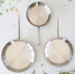 BRA 3 sartenes acero inoxidable sin antiadherente Profesional 20-24-26cm por 44,99€