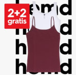 2+2 gratis op katoenen dameshemden bij HEMA